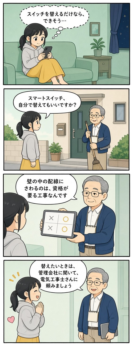 漫画『ひより、うちをつなぐ』「スイッチ、自分で替えていい？」