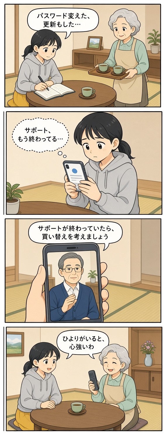 漫画『ひより、うちをつなぐ』「お母さん、来年も見るね」